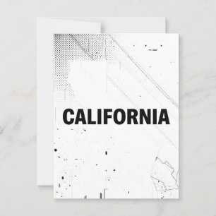 California Postcard – Bold Centred Typography