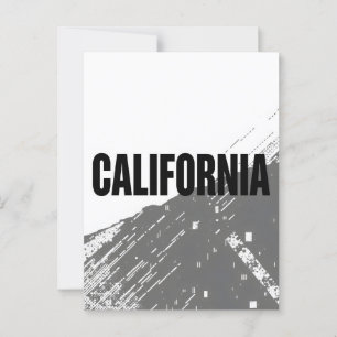 California Postcard – Bold Centred Typography