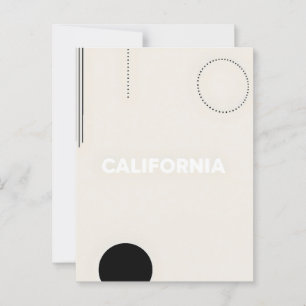 California Postcard – Bold Centred Typography