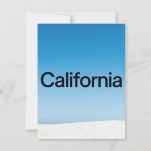 California Postcard – Bold Typography Design