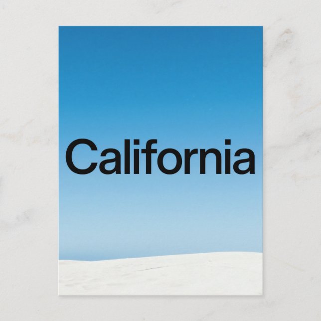 California Postcard – Bold Typography Design (Front)