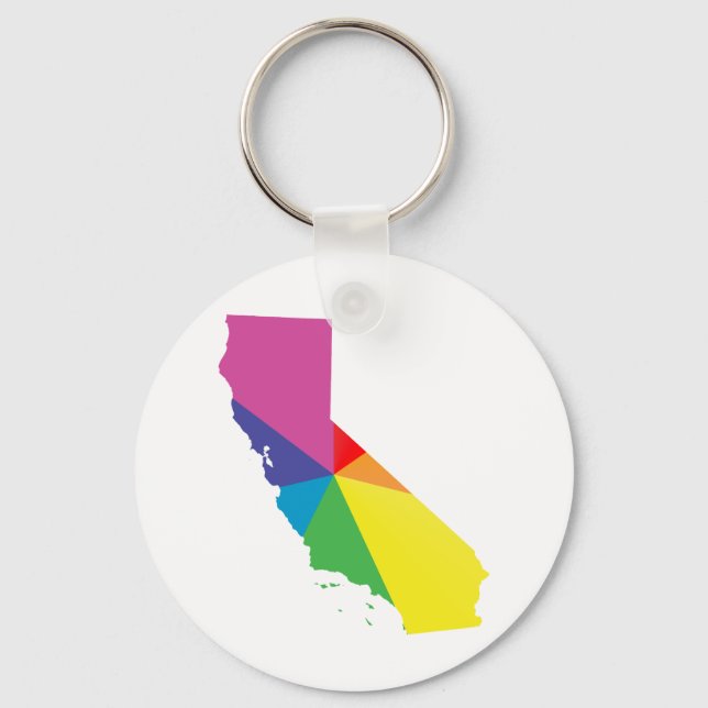 california pride. keychain (Front)