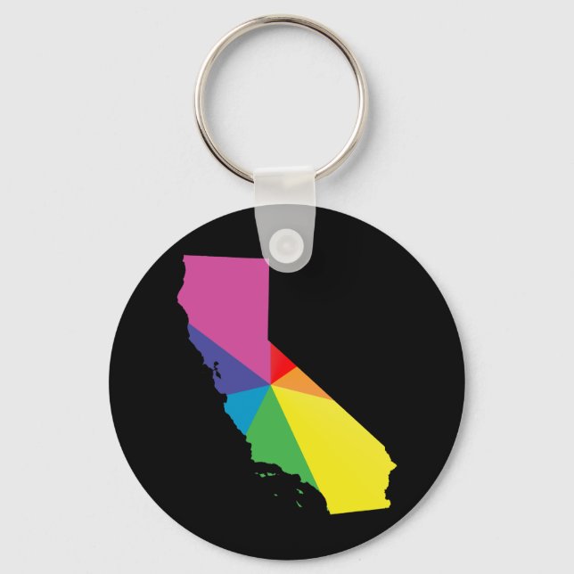 california pride. keychain (Front)