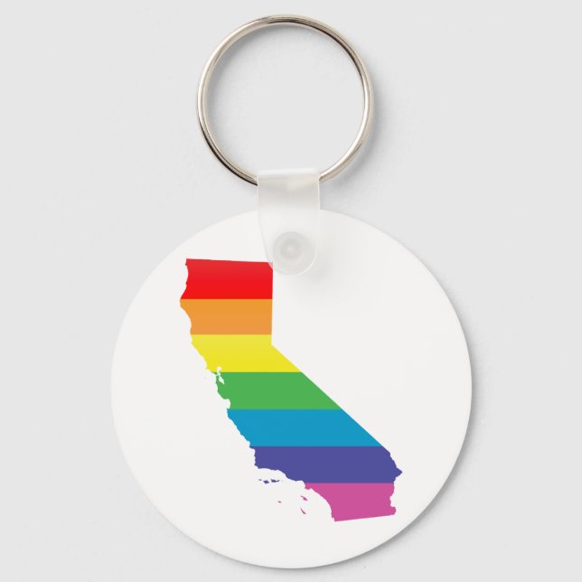 california pride. keychain (Front)