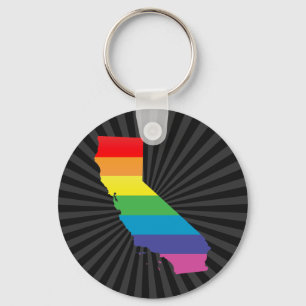 california pride. keychain