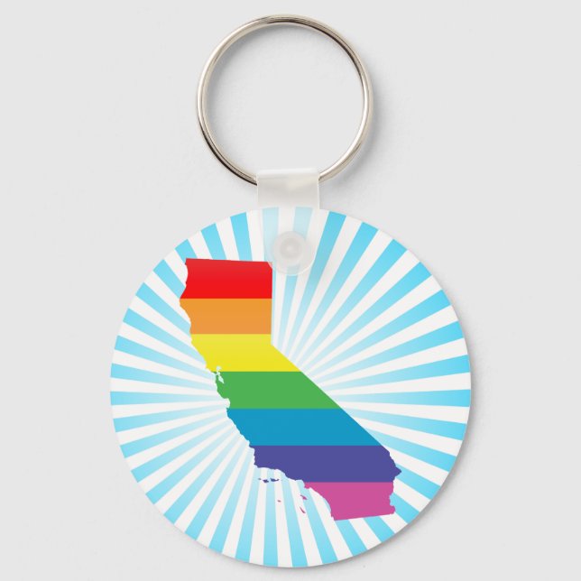 california pride. keychain (Front)