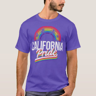 California Pride LGBT Gay Rainbow Vintage for Men  T-Shirt