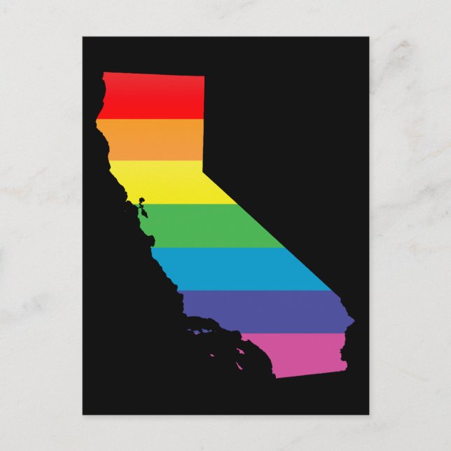california pride. postcard (Front)