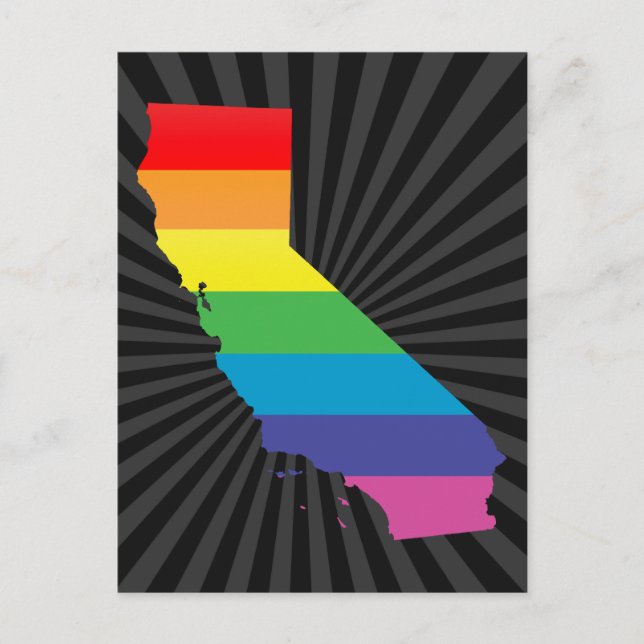 california pride. postcard (Front)