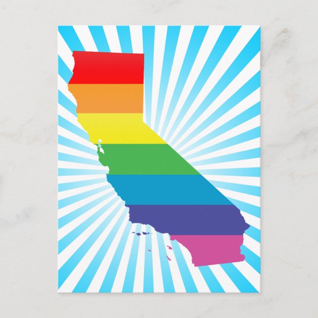 california pride. postcard (Front)