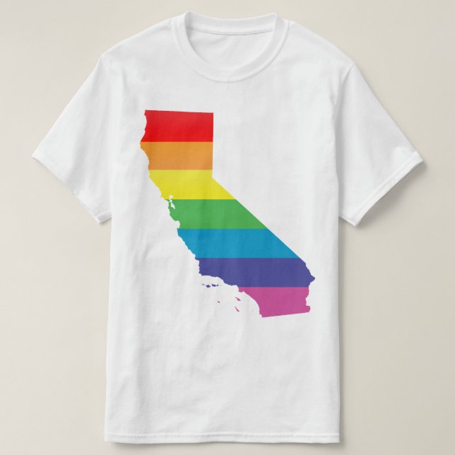 california pride. striped. T-Shirt (Design Front)