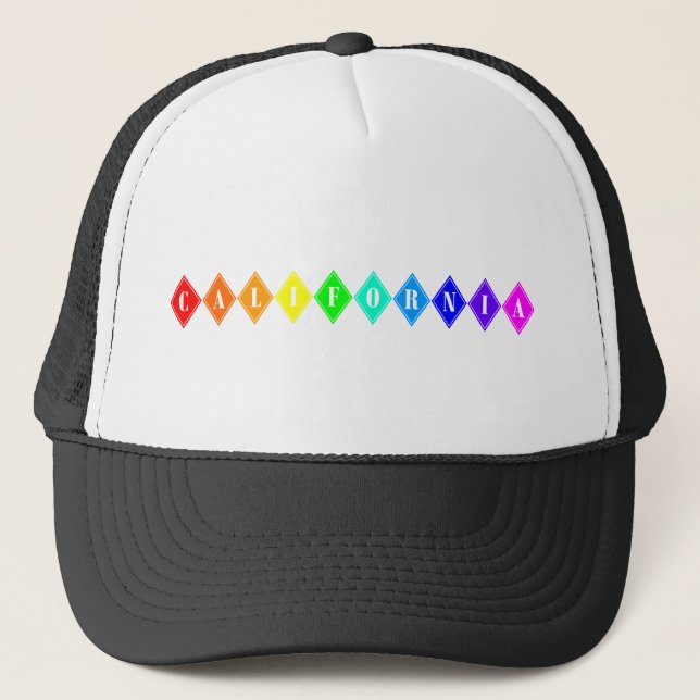 california pride. trucker hat (Front)