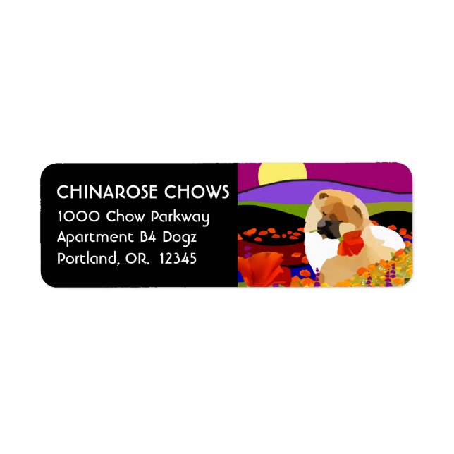 CALIFORNIA PUPPY - Return Address Labels Customiz (Front)