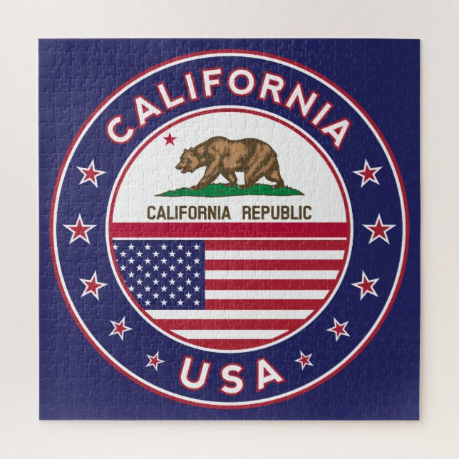 California Puzzle (version bleue) (Vertical)