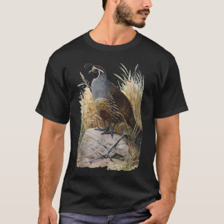 California Quail  - CA Quail Birder Shirt