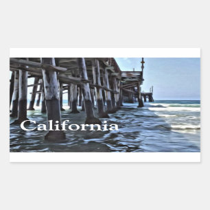 California - Rectangle Stickers, Glossy Sticker