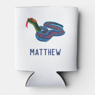California Red Sided Garter Snake Personalized Can Cooler