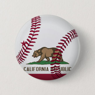 California Republic Baseball 2 Inch Round Button