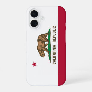 California Republic Bear Flag: Cali Golden State iPhone 16 Case