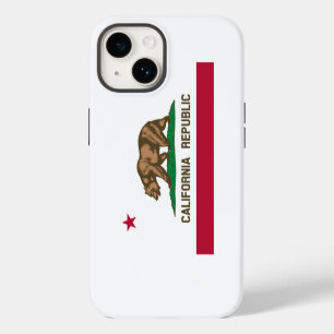California Republic Bear Flag: Cali Golden State iPhone 14 Case