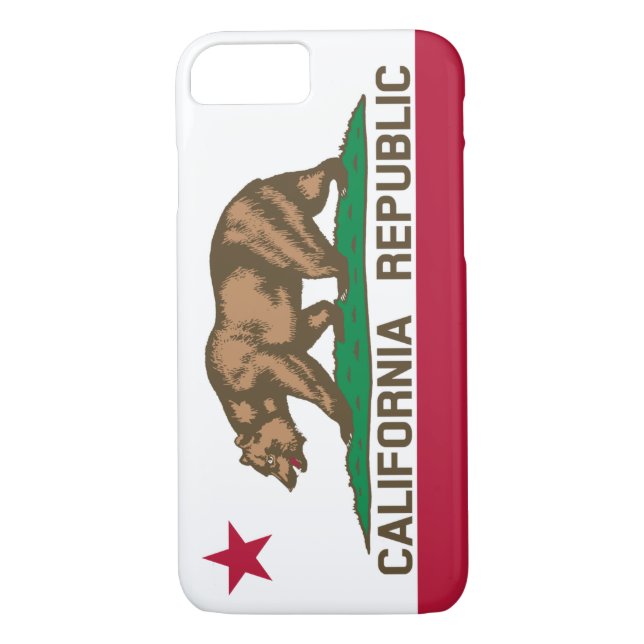 California Republic Bear Flag Case-Mate iPhone Case (Back)