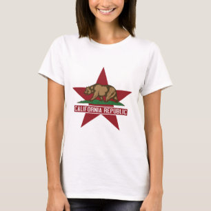 California Republic Bear Flag Star T-Shirt