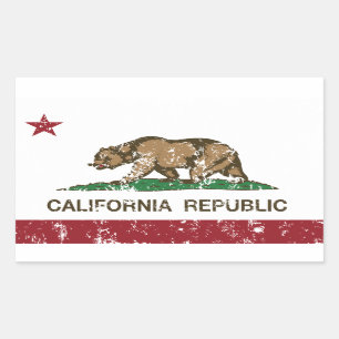 California Republic Bear Flag Sticker
