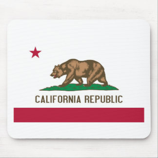California Republic Bear State Flag Mouse Pad