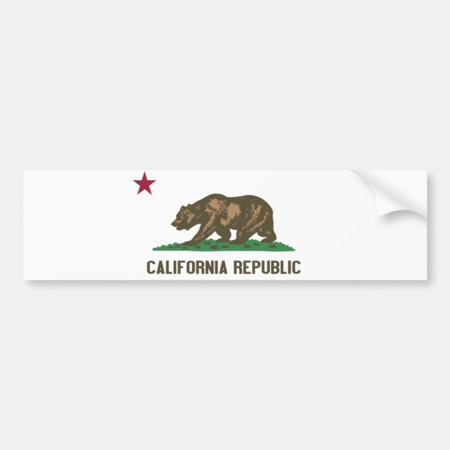 California Republic Bumper Sticker (Front)