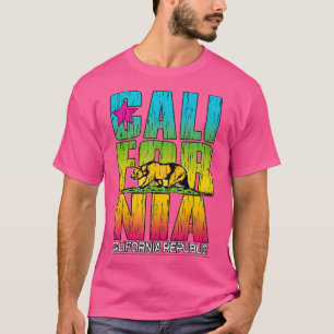 California Republic  Cali Life  Bear Cali Flag  T-Shirt