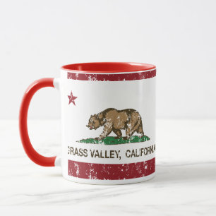 California Republic Flag Grass Valley Mug