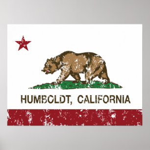California Republic Flag Humboldt Poster