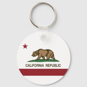California Republic Flag Keychain
