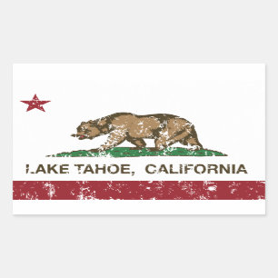 California Republic Flag Lake Tahoe Sticker