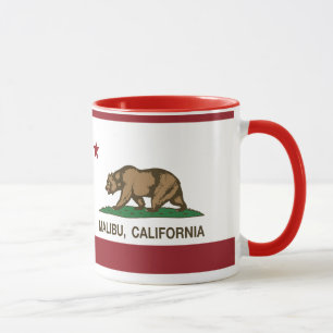 California Republic Flag Malibu Mug