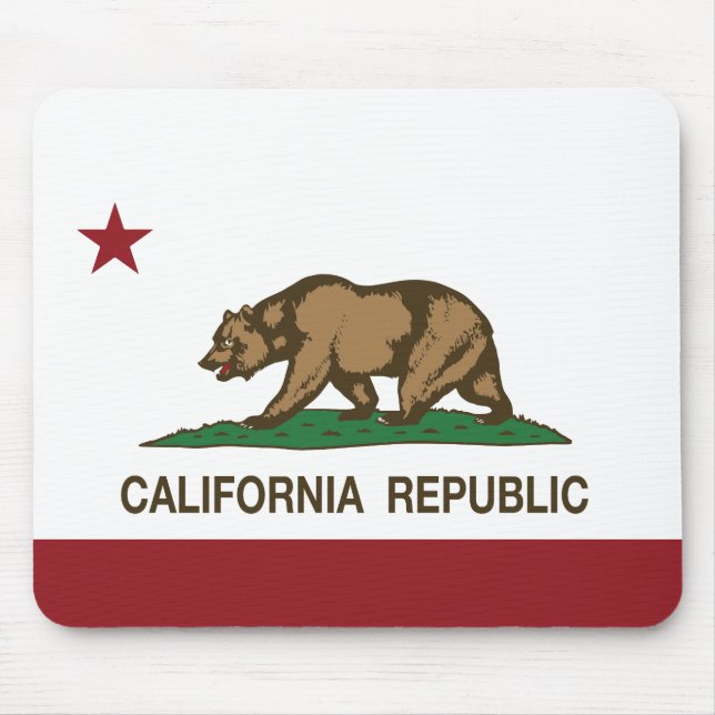 California Republic Flag Mouse Pad (Front)