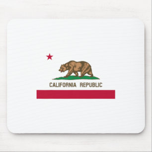 California Republic Flag Patriotic State Travel Us Mouse Pad