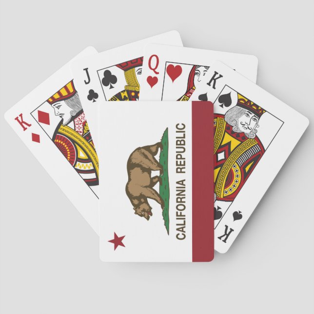 California Republic Flag Playing Cards (Back)