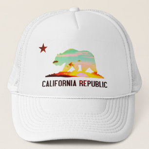 California Republic Flag Sunset Hat