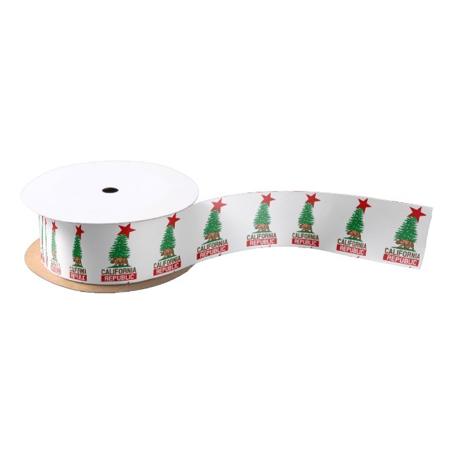 California Republic for the Holidays Satin Ribbon (Spool)