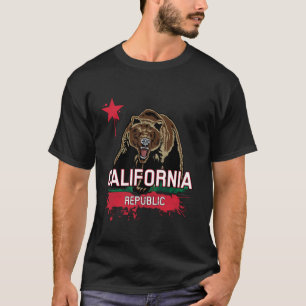 California Republic Grizzly Bear Cali Summer LA Gr T-Shirt