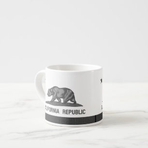 California Republic Grizzly Bear Flag Espresso Cup
