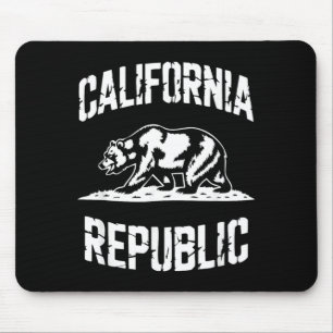 California Republic Grizzly State Retro Vintage Mouse Pad