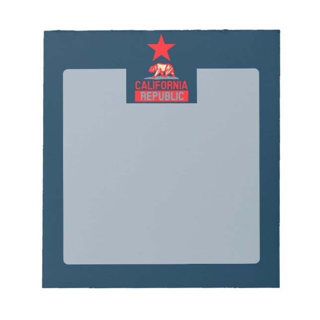 California Republic in Urban Hope Style Notepad (Front)