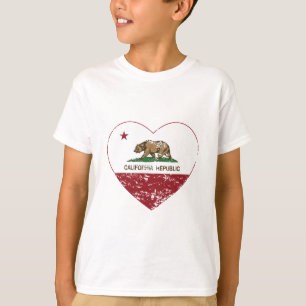 California Republic Love Heart Distressed T-Shirt