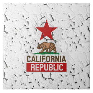 California Republic Peeling Paint Decor Tile
