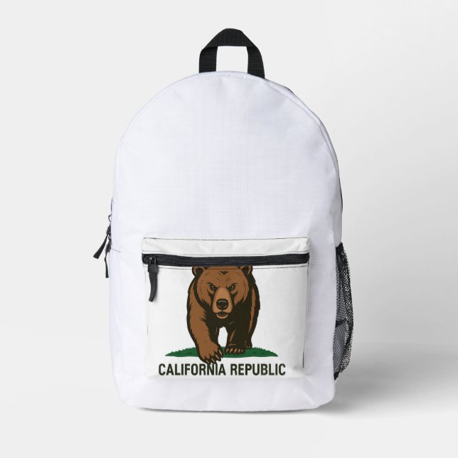 California Republic Printed Backpack (Front)