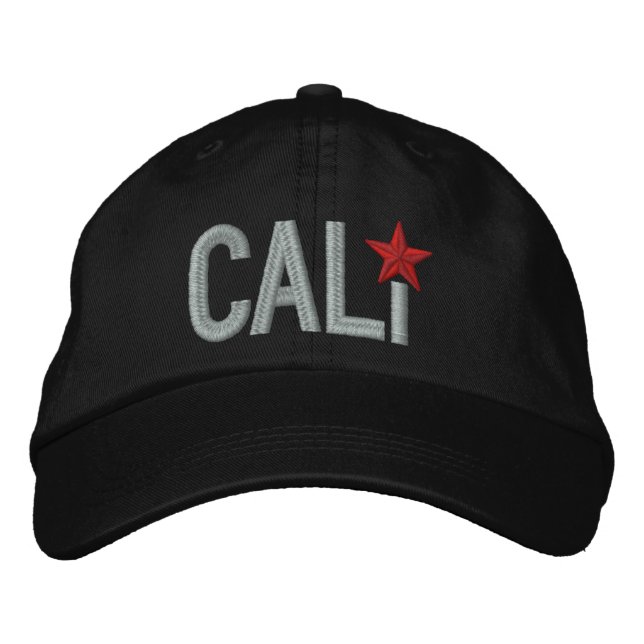 California Republic STAR Embroidery Embroidered Hat (Front)
