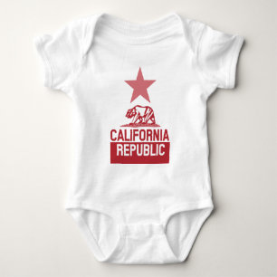 CALIFORNIA REPUBLIC State Flag Baby Bodysuit