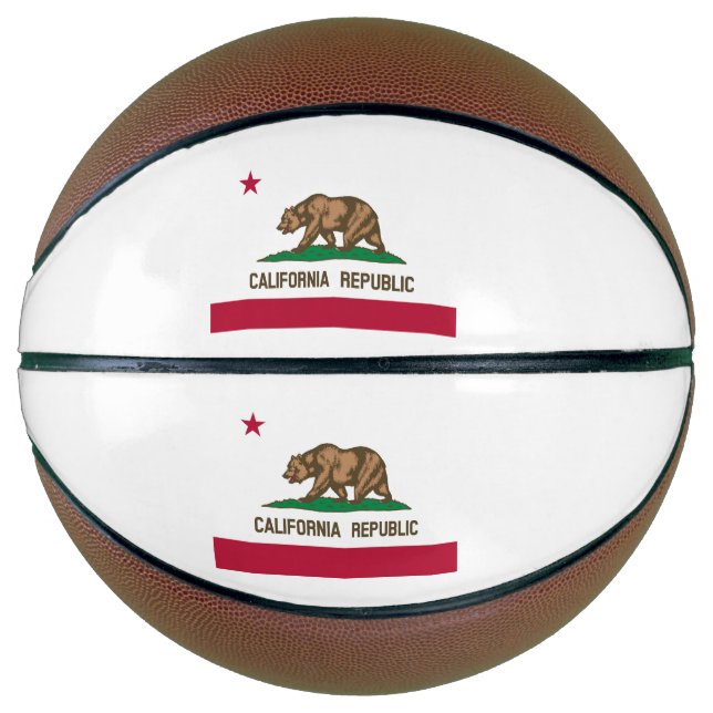 California Republic State Flag Basketball (Front)